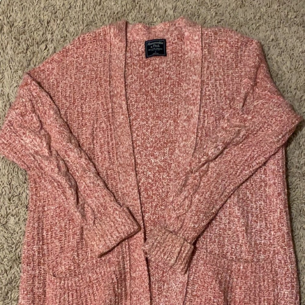 Pink Abercrombie & Fitch Cardigan
